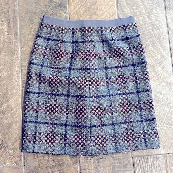 Boden wool plaid mini skirt - Picture 1 of 3